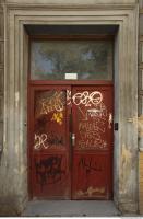 doors metal double old tagged